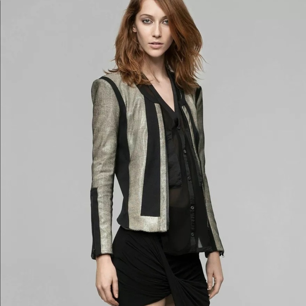 Helmut Lang rift leather jacket